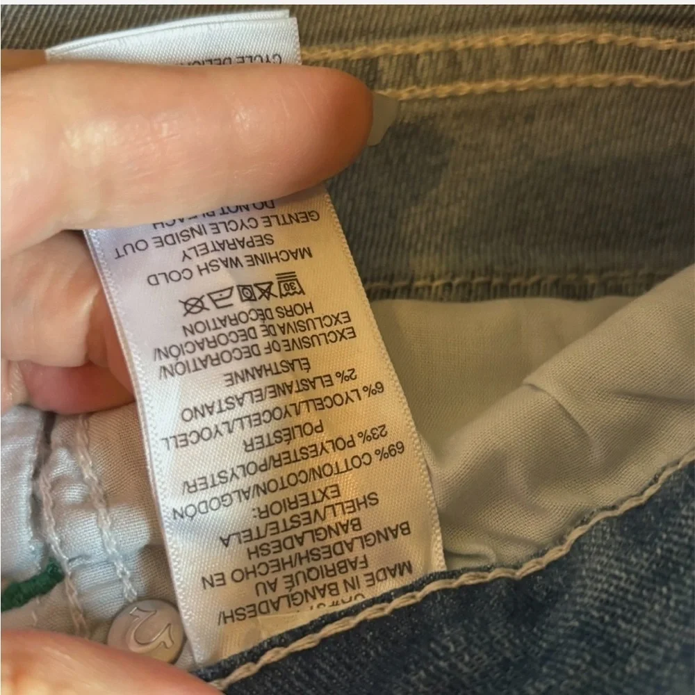 NEW TRUE RELIGION MENS ROCCO RELAXED SKINNY FLAP JEANS Light Wash 32x32 MSRP$159